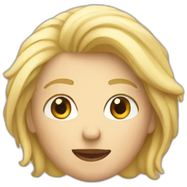 un blond qui rigole emoji