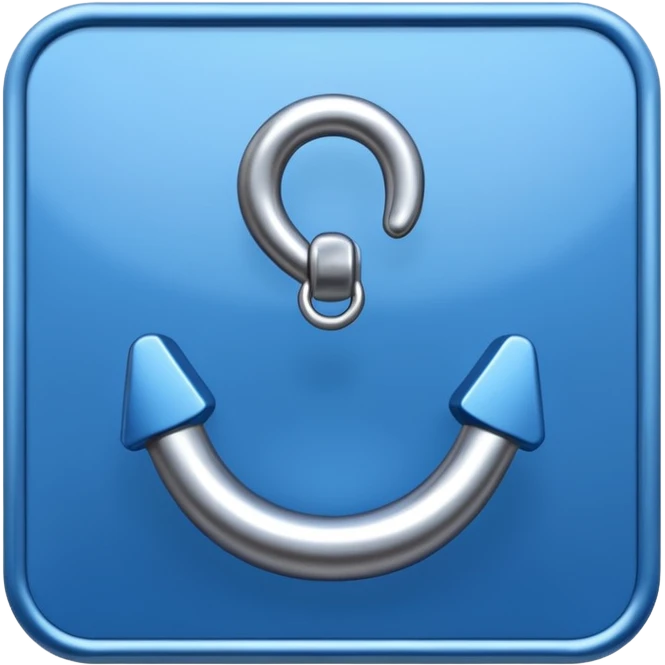 Ein blaues korrekt hake. In einer vierek emoji