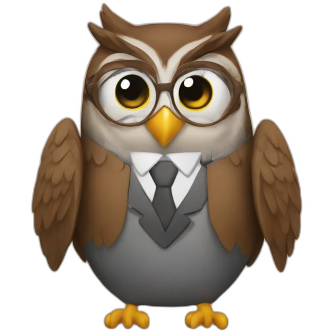 owl teacher emoji