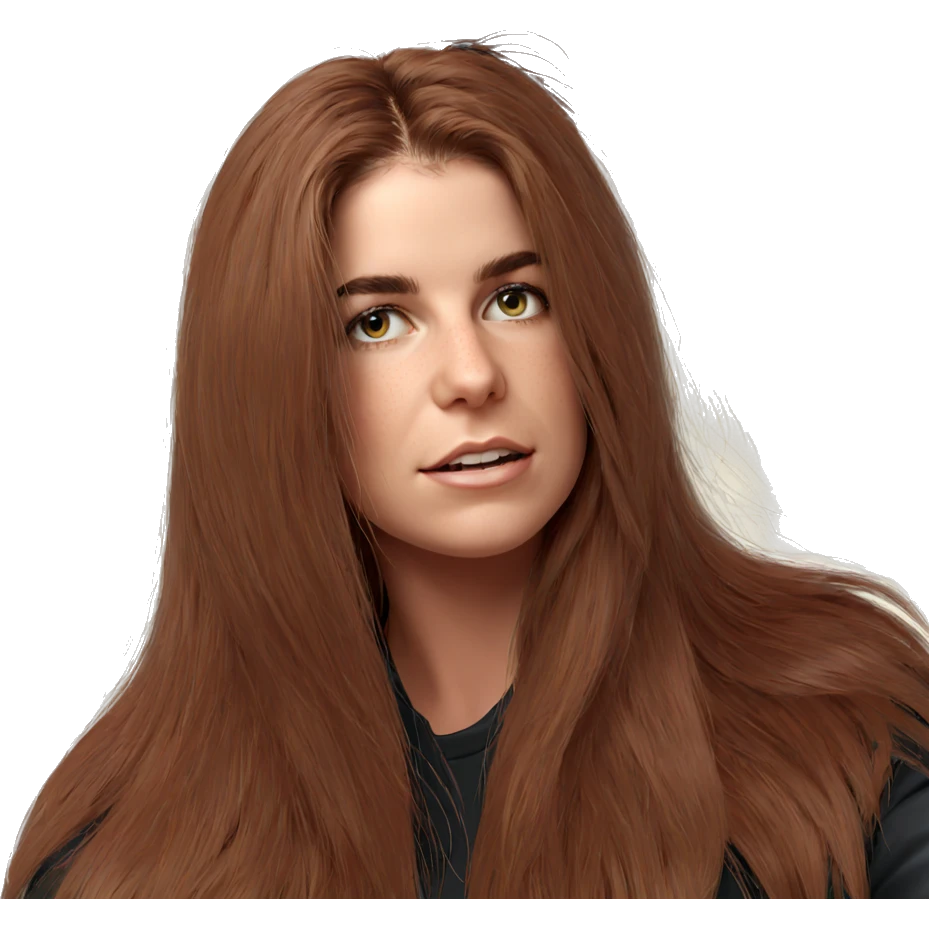 realistic portrait of girl emoji