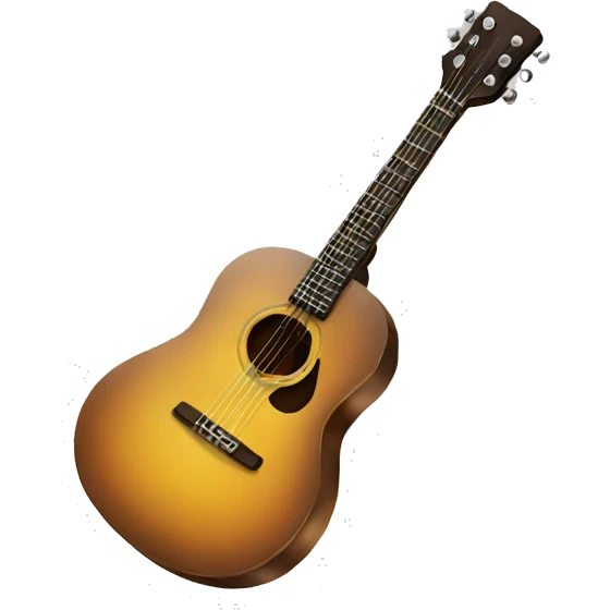 smile with guitar emoji