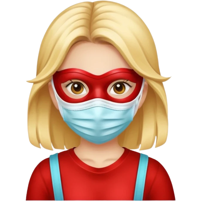 Clean girl with mask  emoji