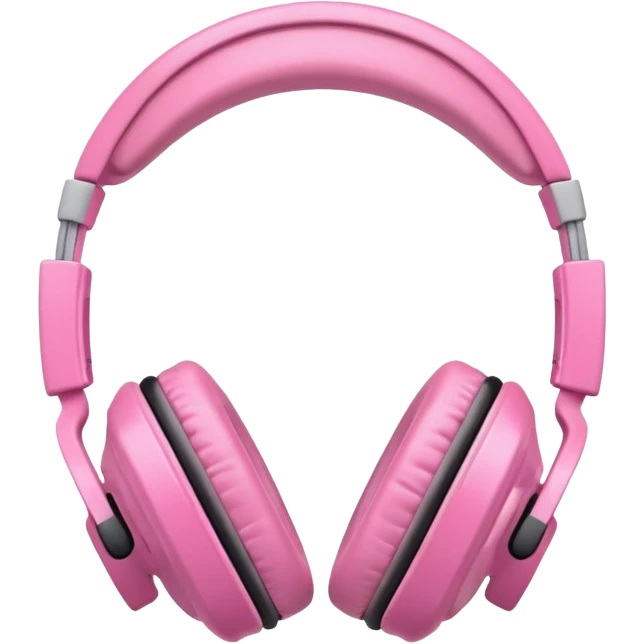Audífonos rosas emoji