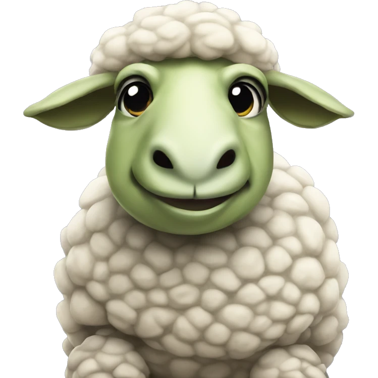 turtle dressed up as a sheep emoji