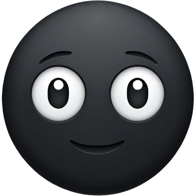 black dot emoji