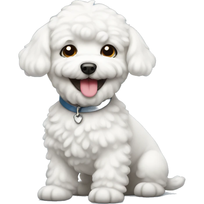 Bichon smiling emoji