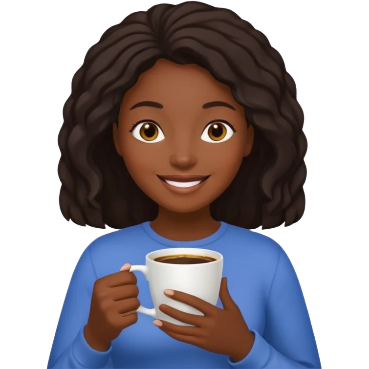 black womanPeople Holding Cup emoji