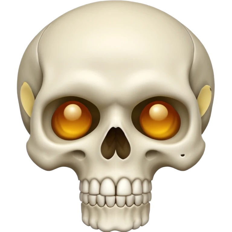 Skull mewing emoji