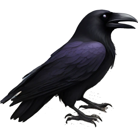 Raven on a book emoji