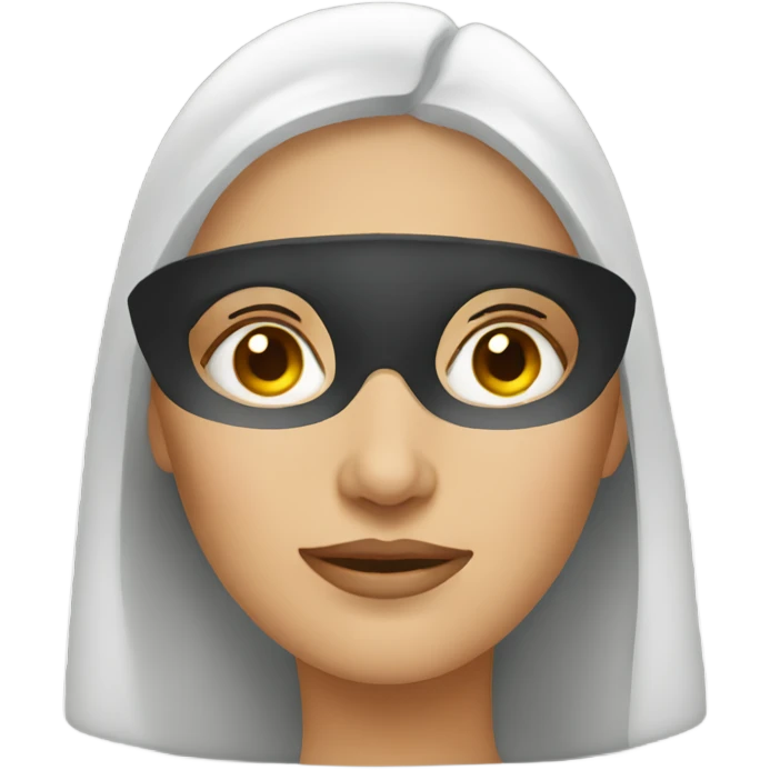 A woman blind emoji