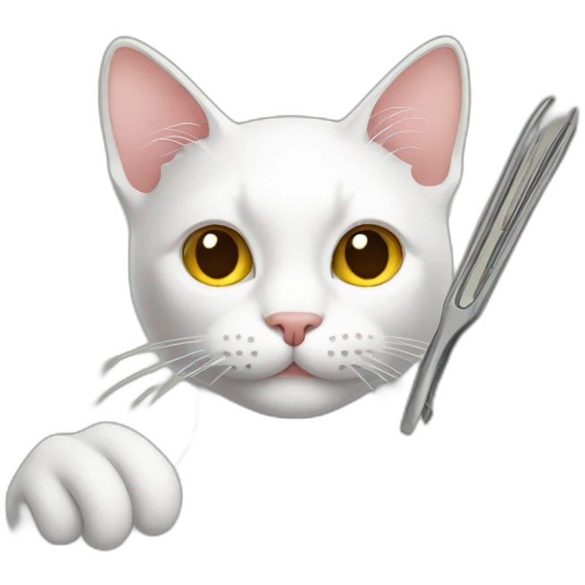 Cat wearing tongs emoji