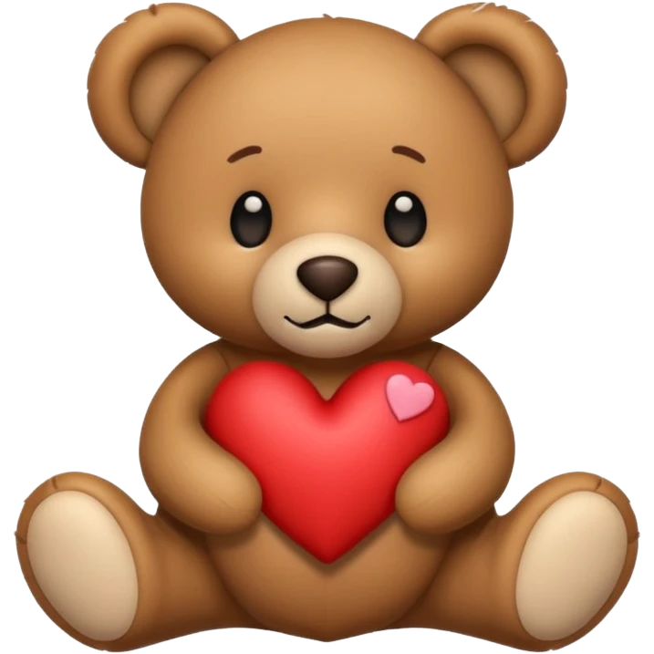 Teddy with heart emoji