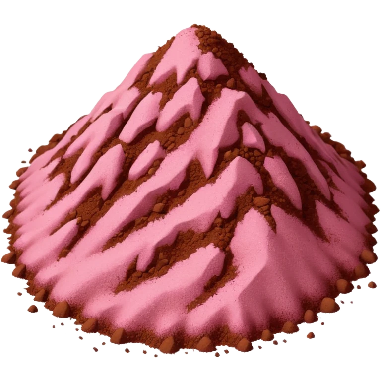 pink dirt emoji