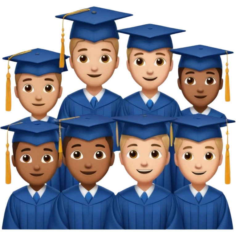 graduated men emoji