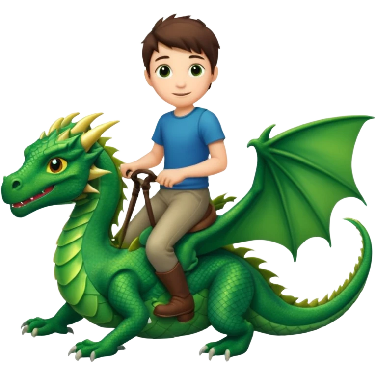 BOY ON A DRAGON emoji