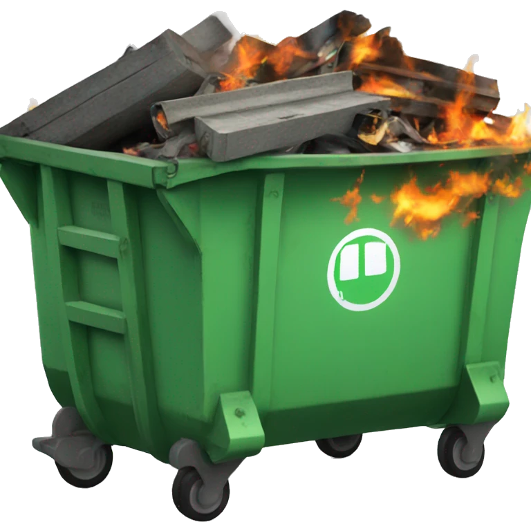 Dumpster fire emoji