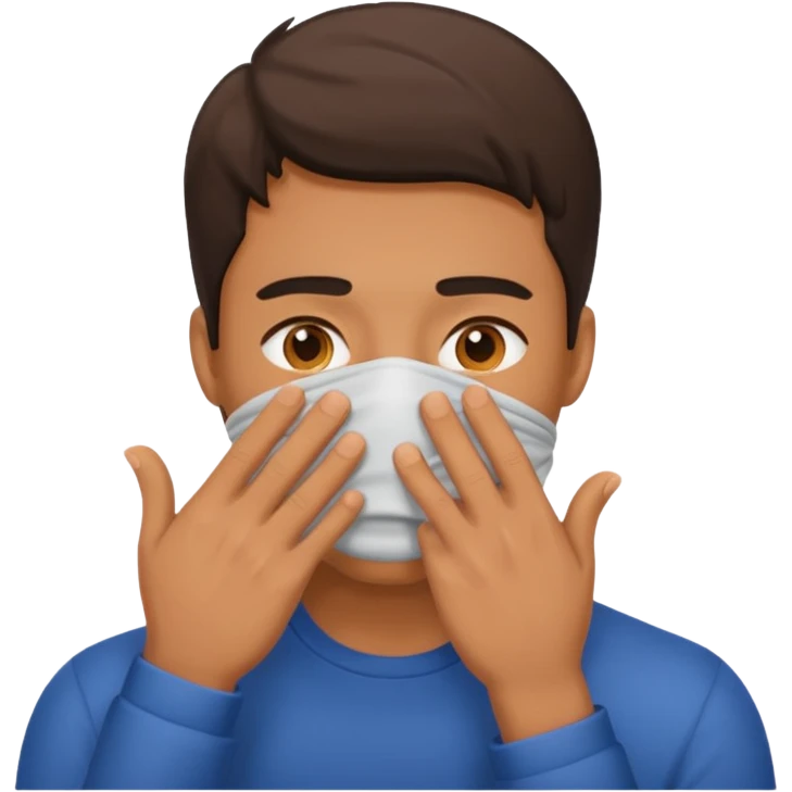 ผู้ชายปิดหน้า emoji