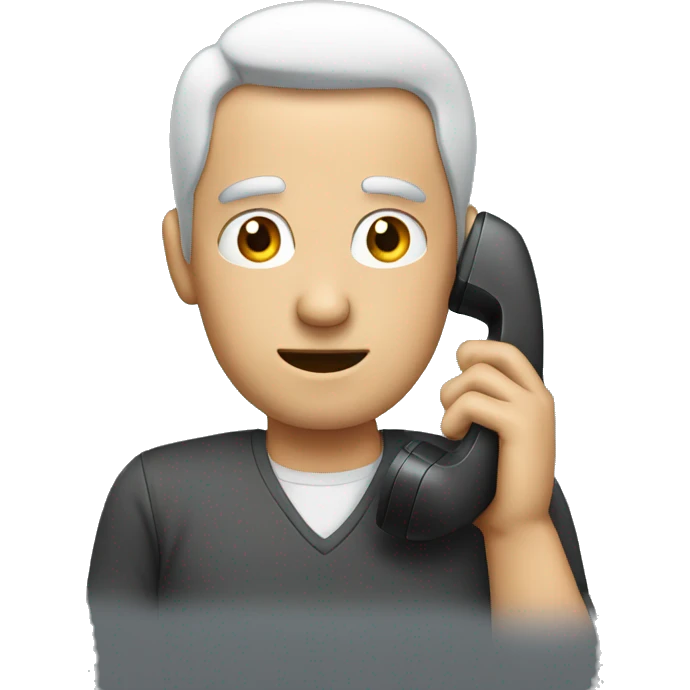 man on phone emoji