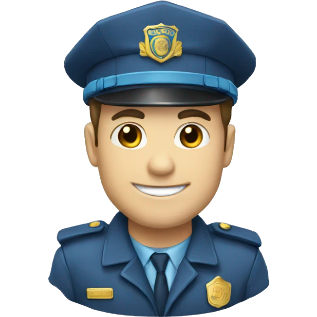 Badge bleu emoji