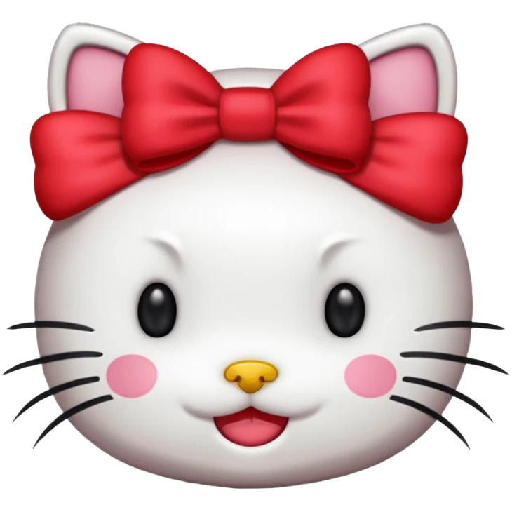 As un emoji de Hello Kitty más parecido  a la Hello Kitty emoji