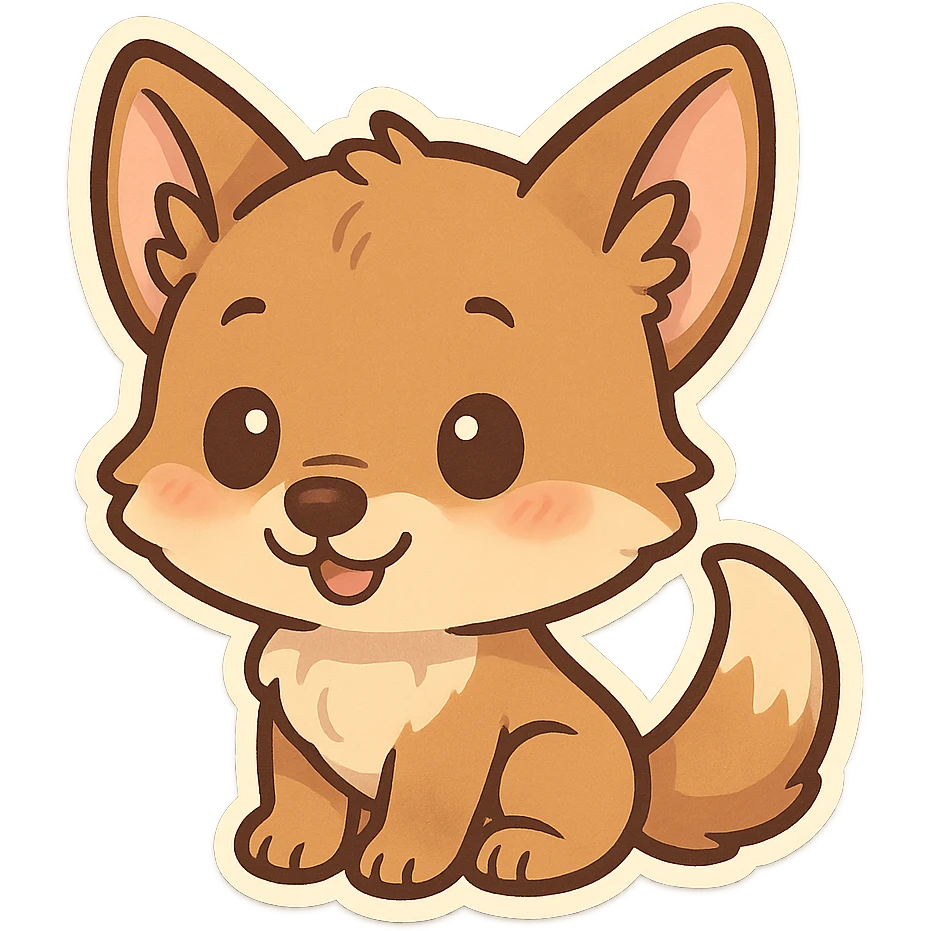 baby coyote emoji