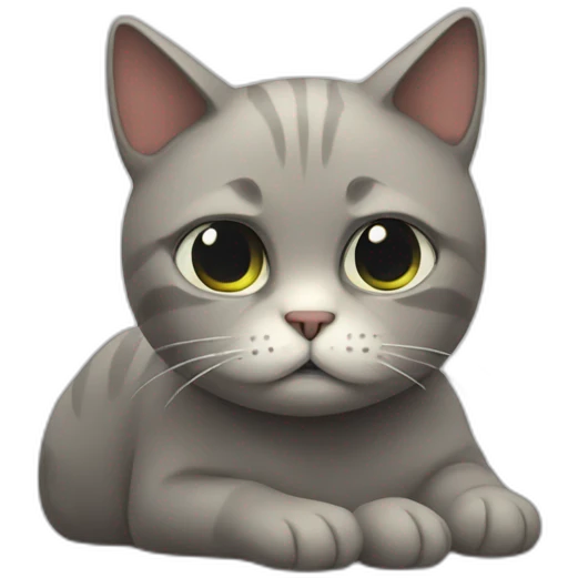 Depression cat emoji
