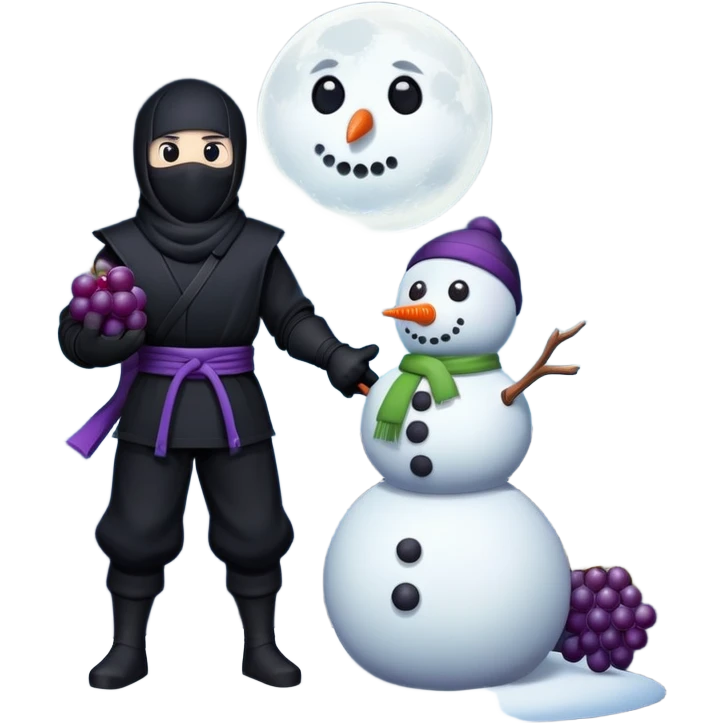 🥷⛄️🌙🍇 emoji