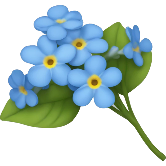 Forget-me-not emoji