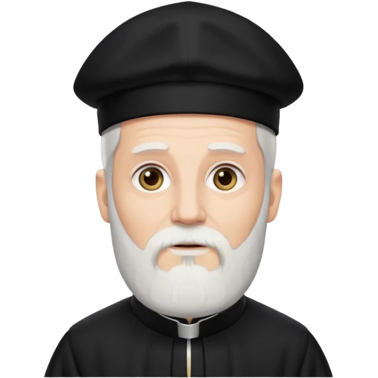 Создай эмодзи священника в рясе с бородой  emoji