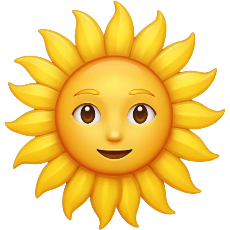 The sun is shining  emoji