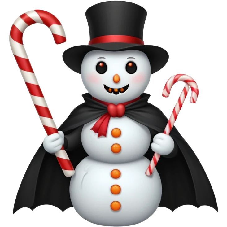 cute vampire snowman emoji