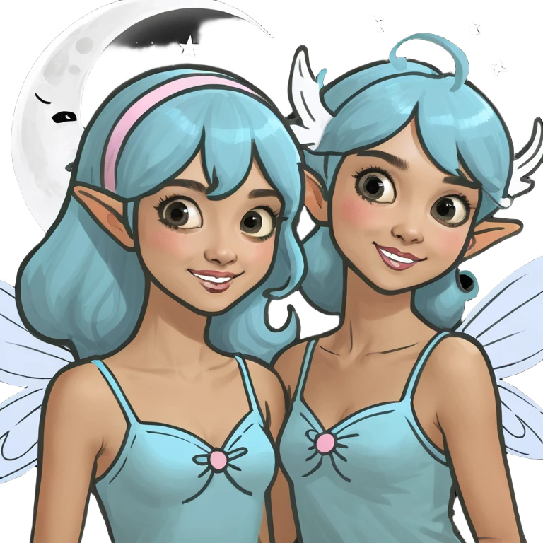 Moon Fairy Sisters  emoji