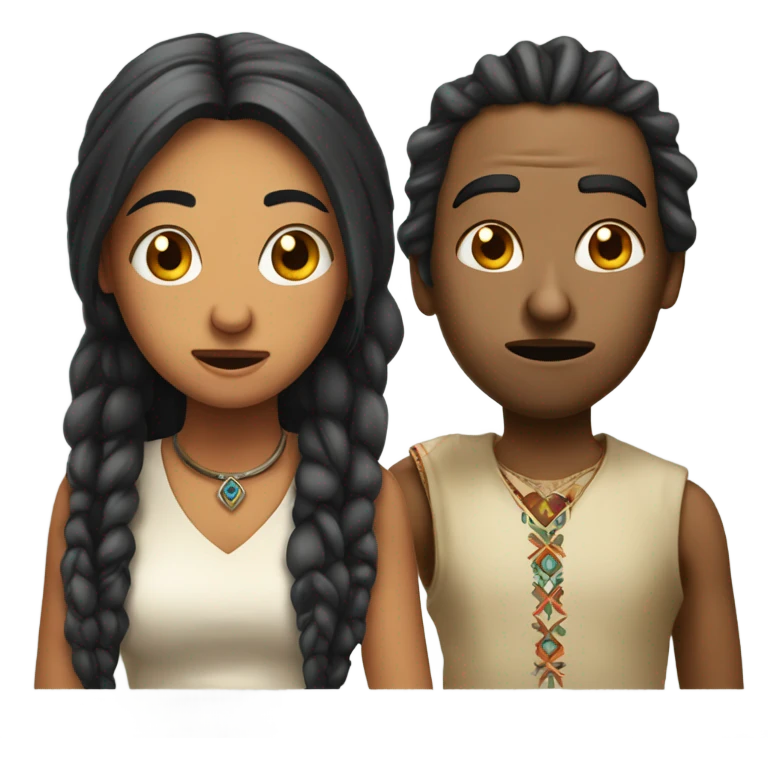 Pretty Indian girl and dread head arguing  emoji