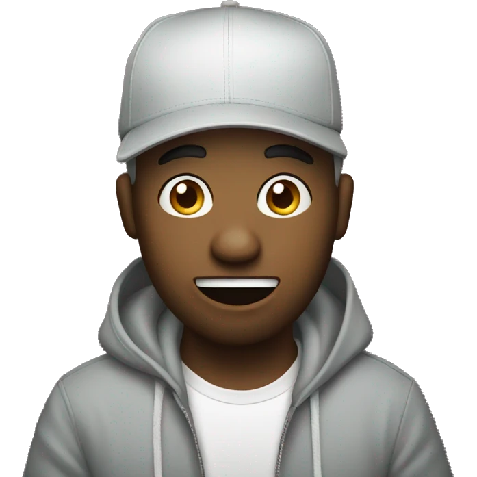 Doodle rapping emoji