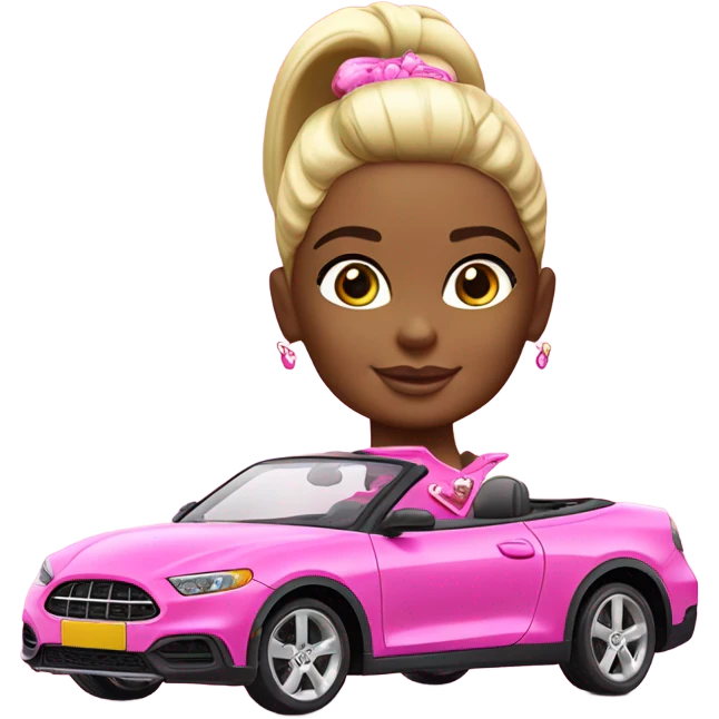 Barbie car emoji