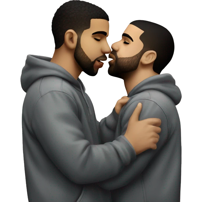 drake kissing drake kissing drake kissing drake emoji