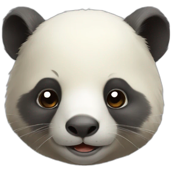 Wombat panda realistic cute emoji