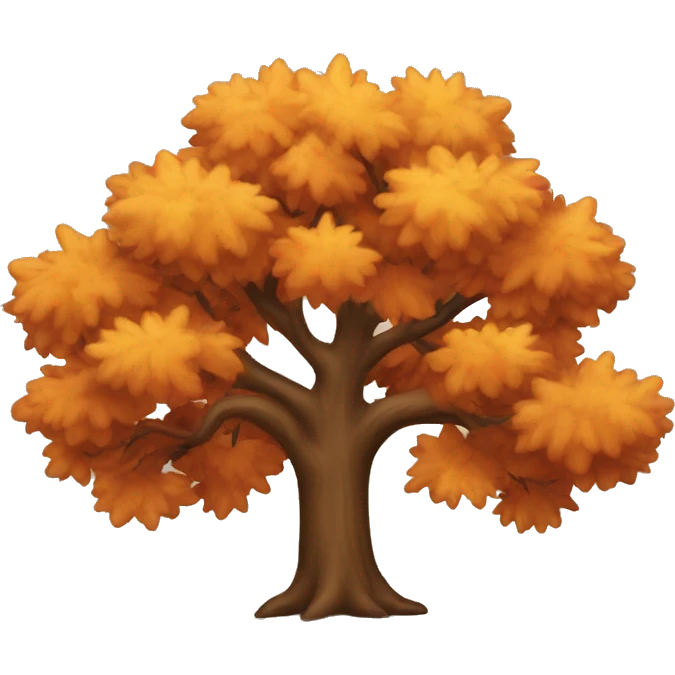 Autumn tree emoji