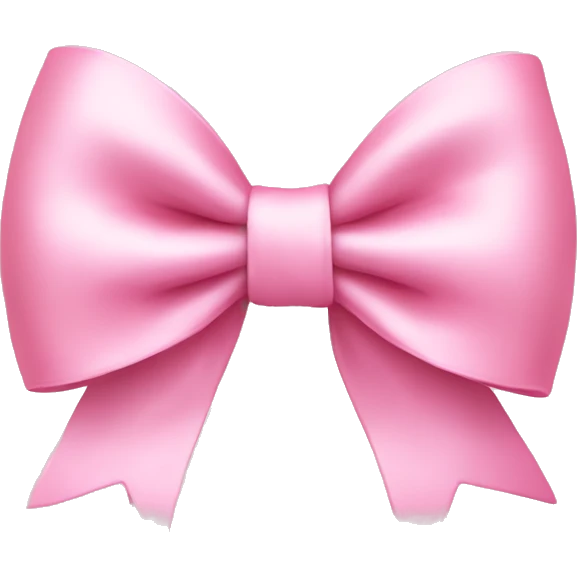 baby pink bow emoji