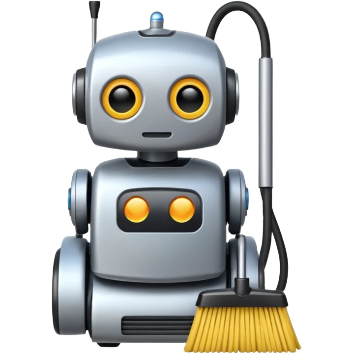 cleaning robot emoji