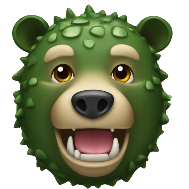 Bear and a crocodile mixed together  emoji