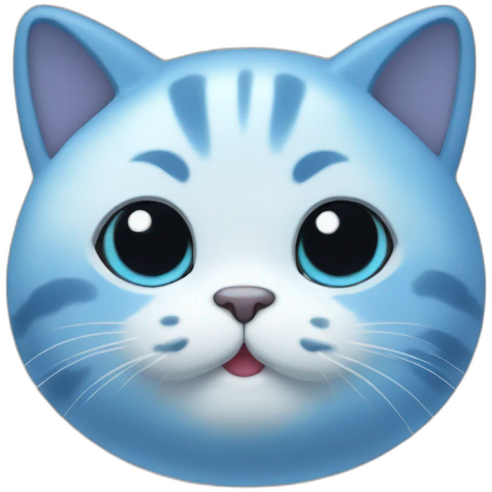 blue mochi cat emoji