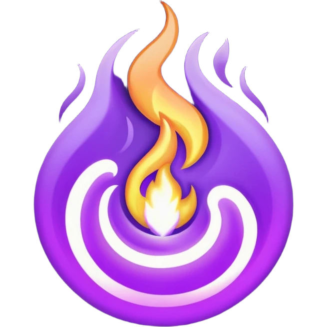 Purple Flame emoji