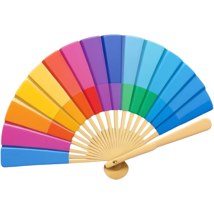 3D pantone colour fan emoji
