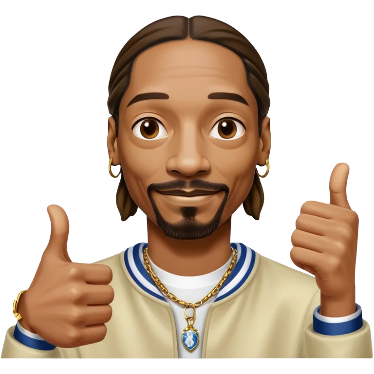 Snoop dog with thumbs up  emoji
