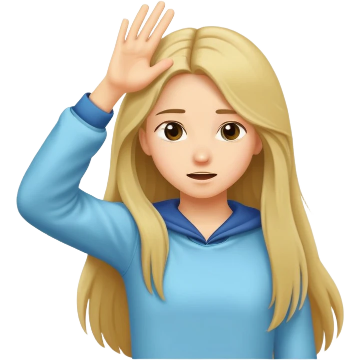 Girl or boy doing dab  emoji