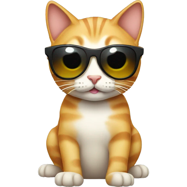 Cat with sunglas emoji