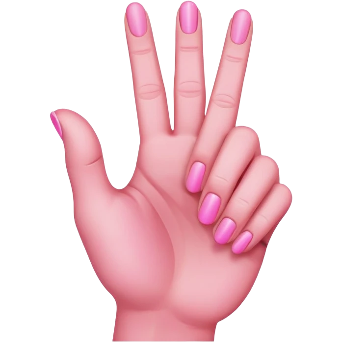 pink middle finger emoji