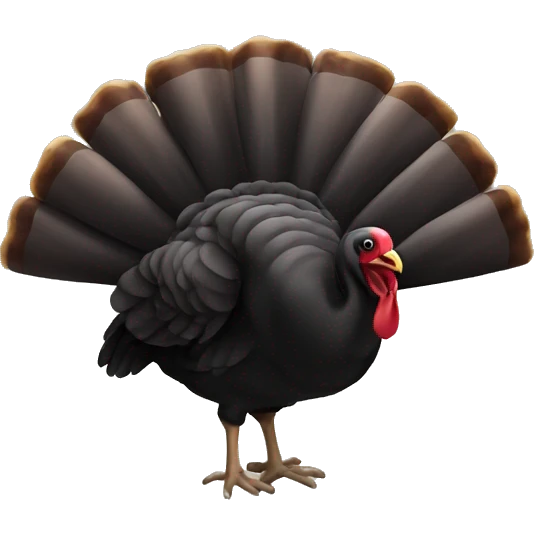 Turkey black emoji