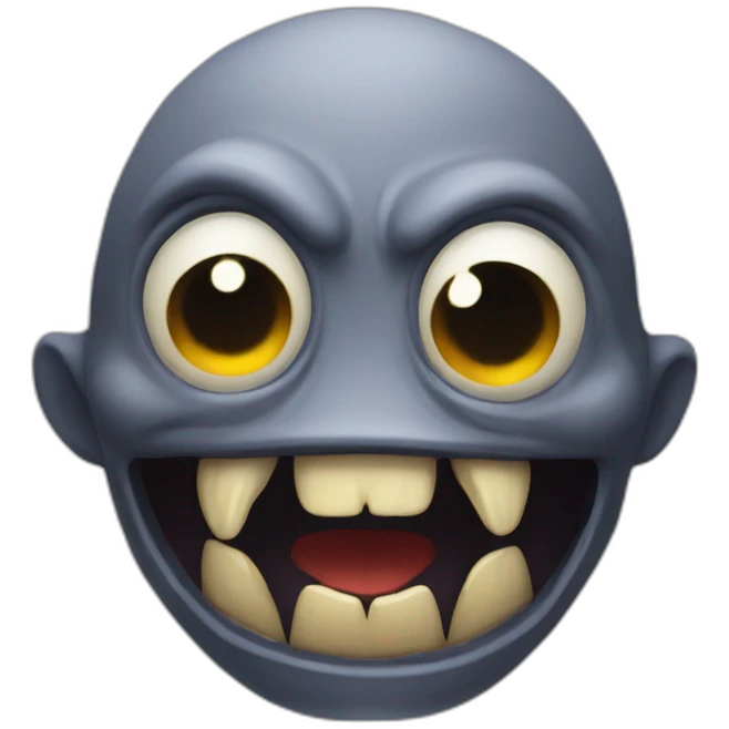 Scary creature emoji